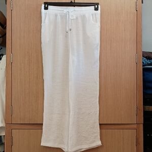 Beach Break SZ XL White Beach Palazzo Pants